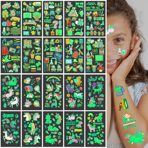 Unicorno per l'inizio della scuola, 20 fogli, per l'inizio della scuola, per bambini, per l'inizio della scuola, per bambini, per l'inizio della scuola, per ragazze