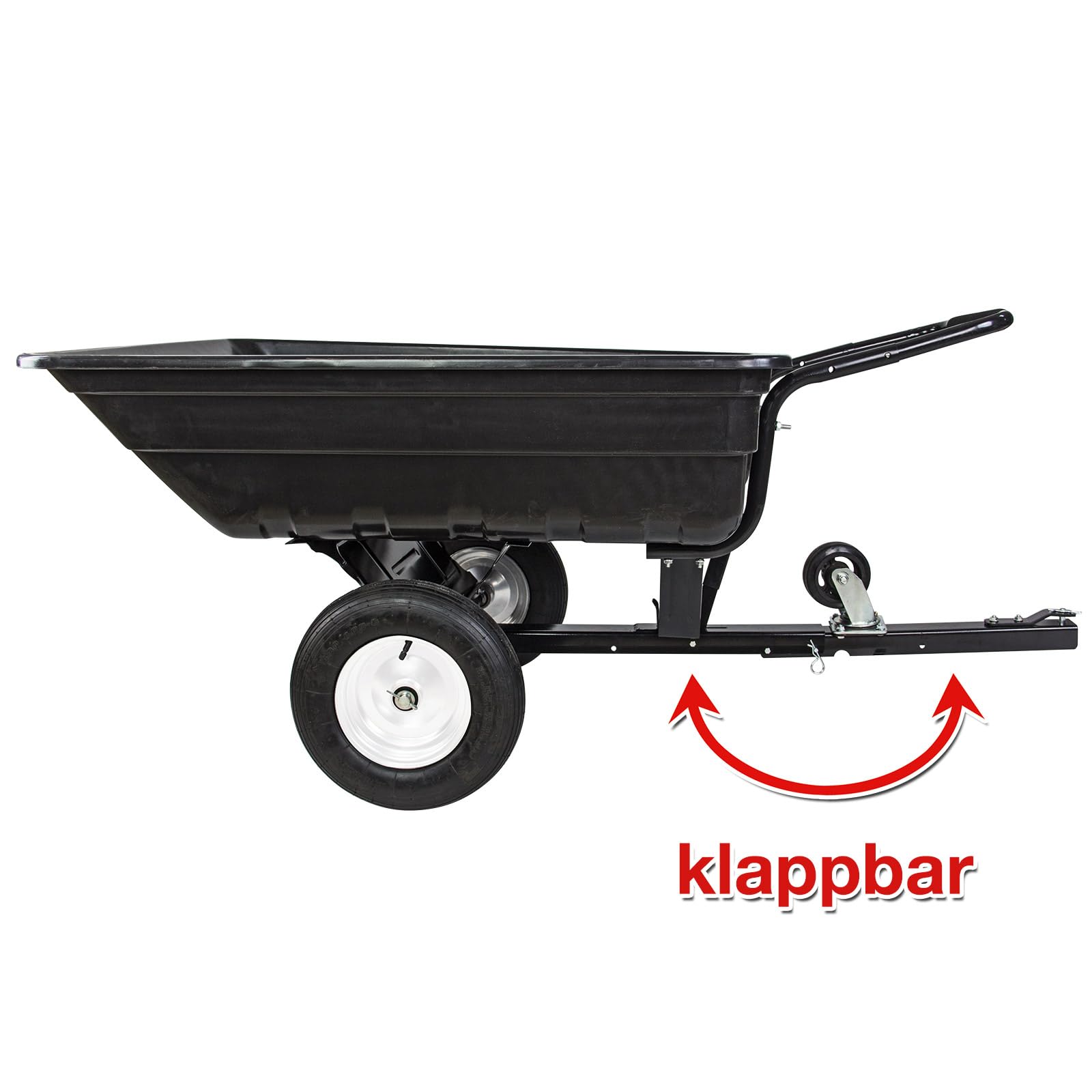 DEMA PVC XXL Schubkarre 220 L – Schubmulde, Bauschubkarre, Gartenschubkarre, 2-Rad, bis 300 kg Tragkraft, Robust & Langlebig, Ideal für Garten, Baustelle, Erde & Transport