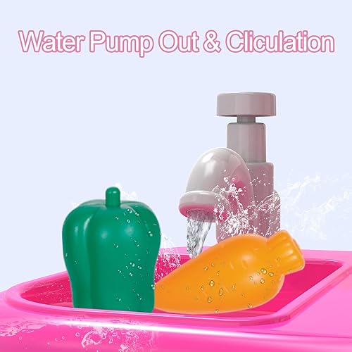 Miniatura 4 de Play Kitchen - Juguete de cocina para niñas, juguetes de cocina para niños de 4 a 8 años, juego de cocina para niños de 1 a 3 años, accesorios de