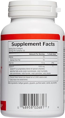 Miniatura 9 de Natural Factors, Celadrin Salud de las articulaciones, promueve la flexibilidad, la movilidad y la función de las articulaciones, 90 cápsulas blandas