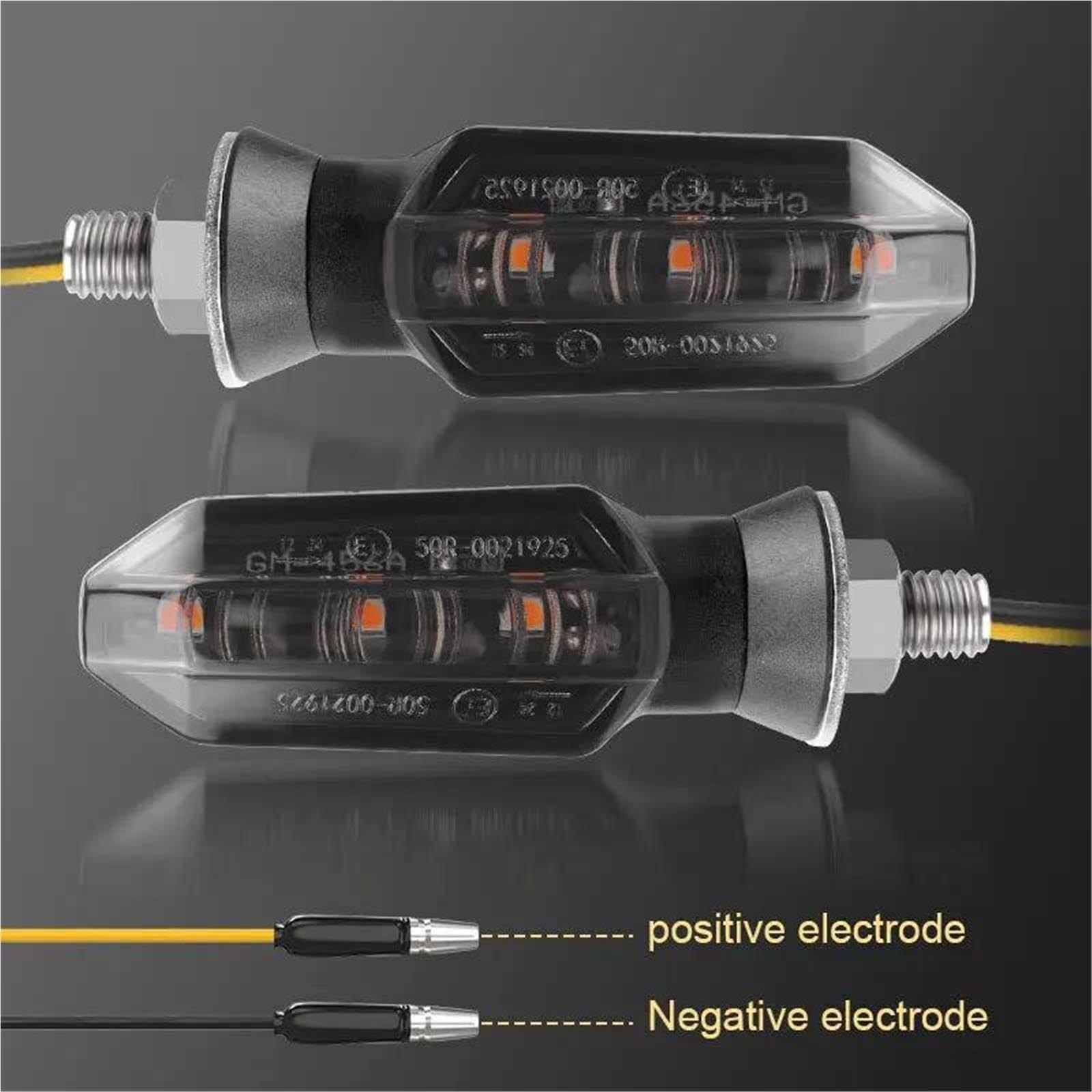 Intermitentes Moto Para Yamaha FZ 1 YZF R3 R6 R1 MT 07 09 FZ6 Para Tracer 900 700 12V Lámpara Indicadora Ámbar Motocicleta(006)
