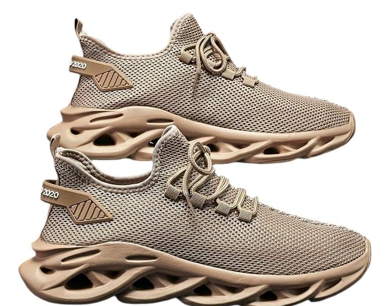 Men's Lightweight lace up Shoes Comfortable and Durable, Classic & Fashion Sneakers, Sports Shoes, New Breathable Casual Running Shoes, Walking Shoes, Outdoor Shoes - Brown 998-picture-26
