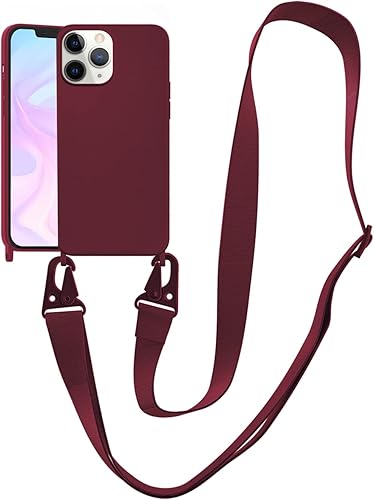 Miniatura 54 de Funda compatible con iPhone 13 con correa, funda cruzada para iPhone con cordón, ajustable, a prueba de golpes, protección contra caídas, funda
