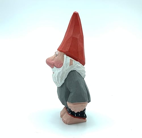 Vista 3 de YEEYAYA Escultura de madera para decoración del hogar, estatua de madera, figuras de madera, decoración de habitación, animales salvajes tallados a