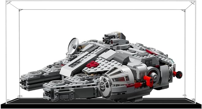 Acrylic Display Box for Lego 75426 Millennium Falcon Model Kit, Dustproof Clear Box, Storage Box, Easy Assembly of Display cabinets, Compatible with Lego 75426 Model Box Only Transparent 3mm
