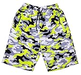  Fashion Boy Jungen Army Bermuda Tarn Shorts, Sweatshorts in Weiß, Gr. 128/134, Jn720.10