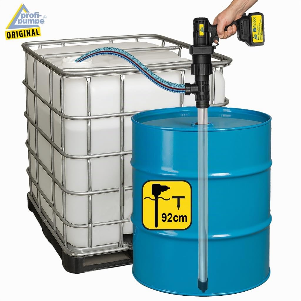Fasspumpe 21V 450W Alu Diesel-Biodiesel-Heizölpumpe Umfüllpumpe Set Selbstansaugend