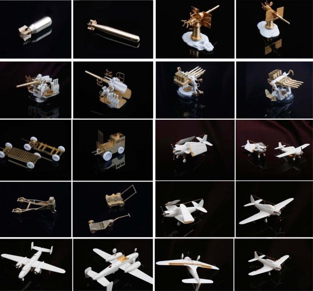 MK.1 Design 1:200 USS CV-8 Hornet Super Detail-up Parts DX Pack with Full Wooden Deck for Trumpeter or Merit (Not Included Original Model Kit)