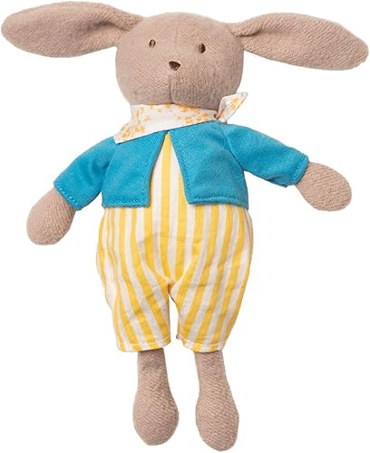 Miniatura 2 de Manhattan Toy Petit Artiste - Muñeca de conejito, libro suave y mordedor de madera, set de regalo calmante para bebé, tamaño mediano