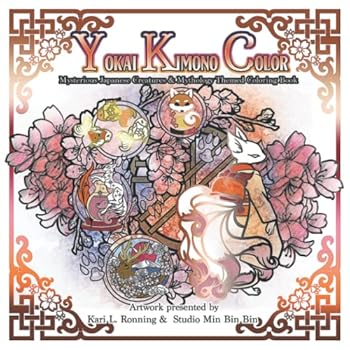 Paperback Yokai Kimono Color: Mysterious Japanese Creatures & Mythology Themed Coloring Book