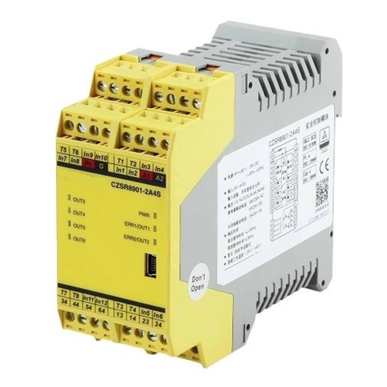 Modulo relè di controllo sicurezza industriale CZSR8901-2A4S