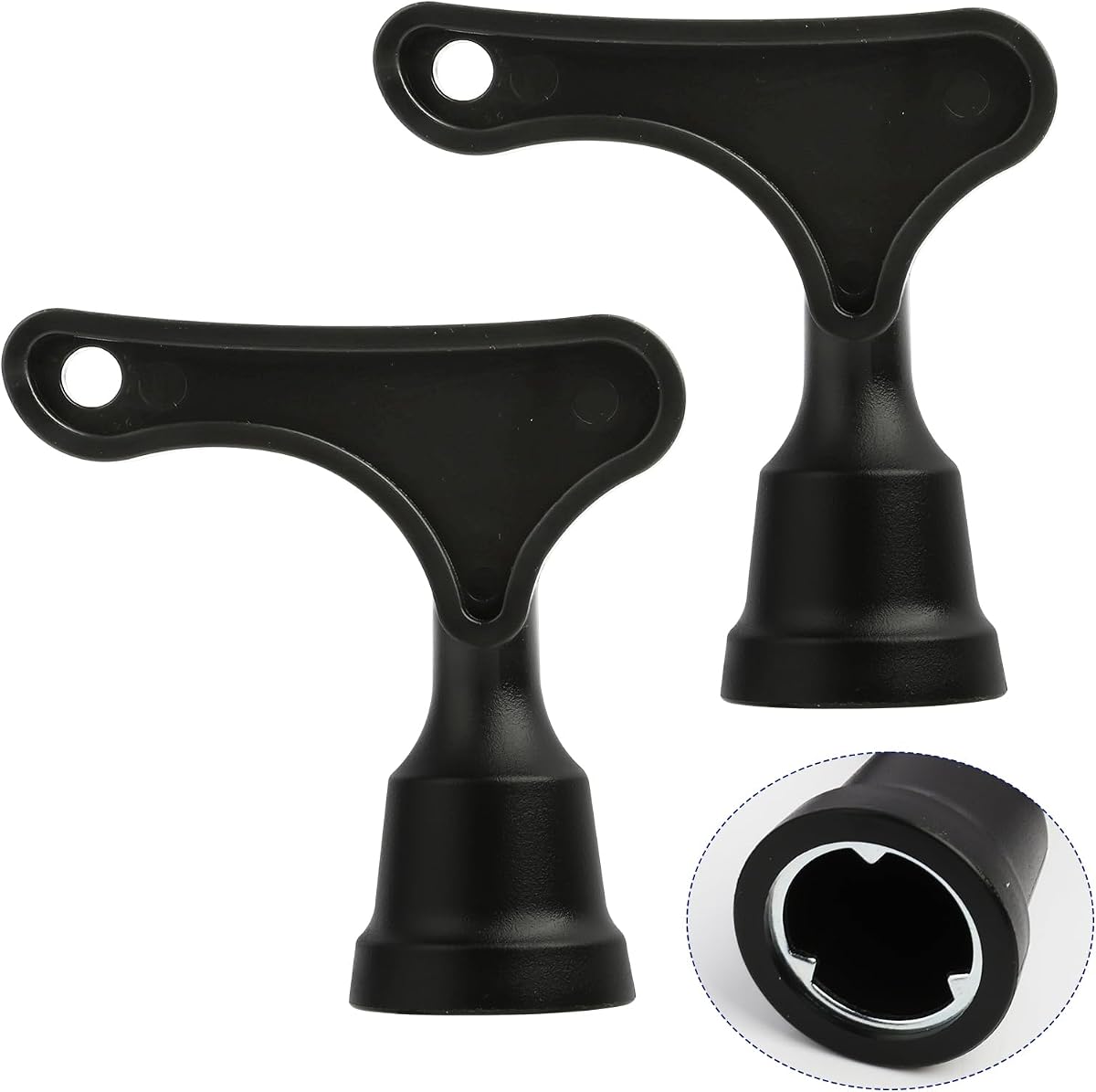 M5 Soccer Cleat Stud Wrench, Rugby Boot Stud Key and Track Spike Tool | 2 Pack Steel replacement wrench for removable screw-in studs, portable shoe spike adjustment tool