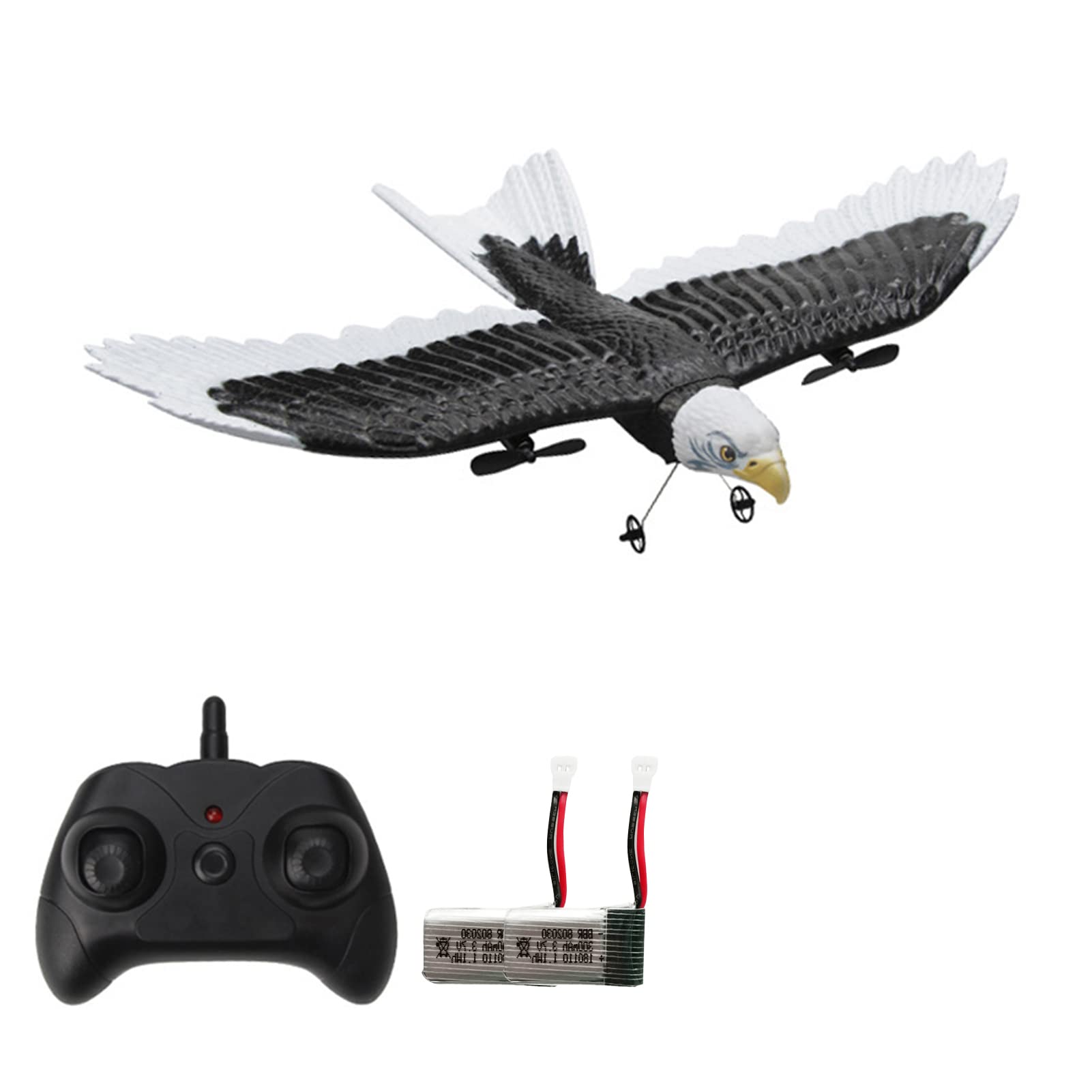 Pepisky Remote Control Aplane 2CH 2.4Ghz Remote Control Plane Glider Acraft Flight Toys for Adults Kids Boys 2 Battery