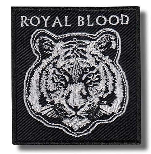 Image of Royal Blood Patch - Black, Rectangular, 1 Piece, Rock/Heavy Metal, Fabric Appliqué Patch