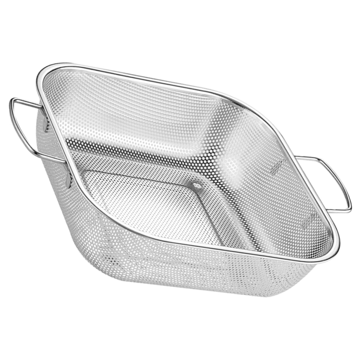 Siebkorb Aus Edelstahl Mit Zwei Griffen Gemüseabtropfkorb Edelstahlsieb Für Küche Reissieb Mit Feinmaschigem Design Obstkorb Zum Abtropfen Und Aufbewahren