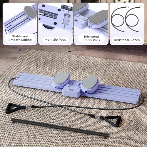 Lazolloa Pilates Slider Board with Resistance Bands の商品画像 6
