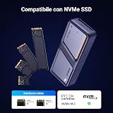 UGREEN Case SSD M.2 NVMe PCIe 40 Gbps Enclosure Esterno Disco Rigido | UASP TRIM USB 4.0 da 2230 2242 2260 2280 di M-Key o M+B Key Compatibile con con 970 Evo Plus 980 PRO WD SN770 Kingston - 3