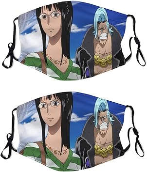Amazon ワンーピース 布マスク 子供用 ロロノア ゾロ ポートガス D エース サンジ モンキー D ルフィ トラファルガー ロー トニートニー チョッパー ボア ハンコック ナミ スモーカー 2枚セット 洗える 立体マスク 秋冬用 耳ひも調節可能 呼吸しやすい 防臭