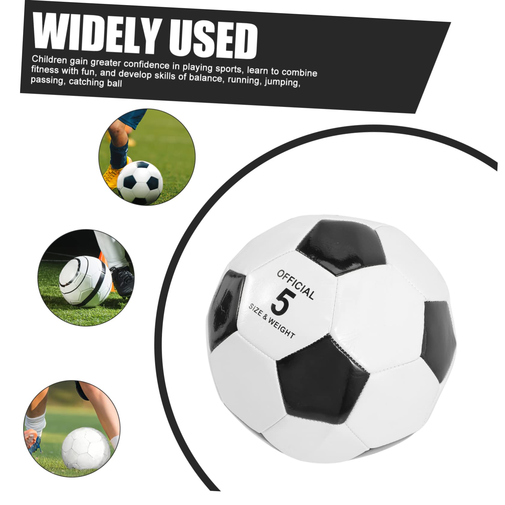 BESPORTBLE 6 Piezas Balón De Fútbol De PVC Talla Balón De Fútbol para Entrenamiento y Práctica Infantil Aire