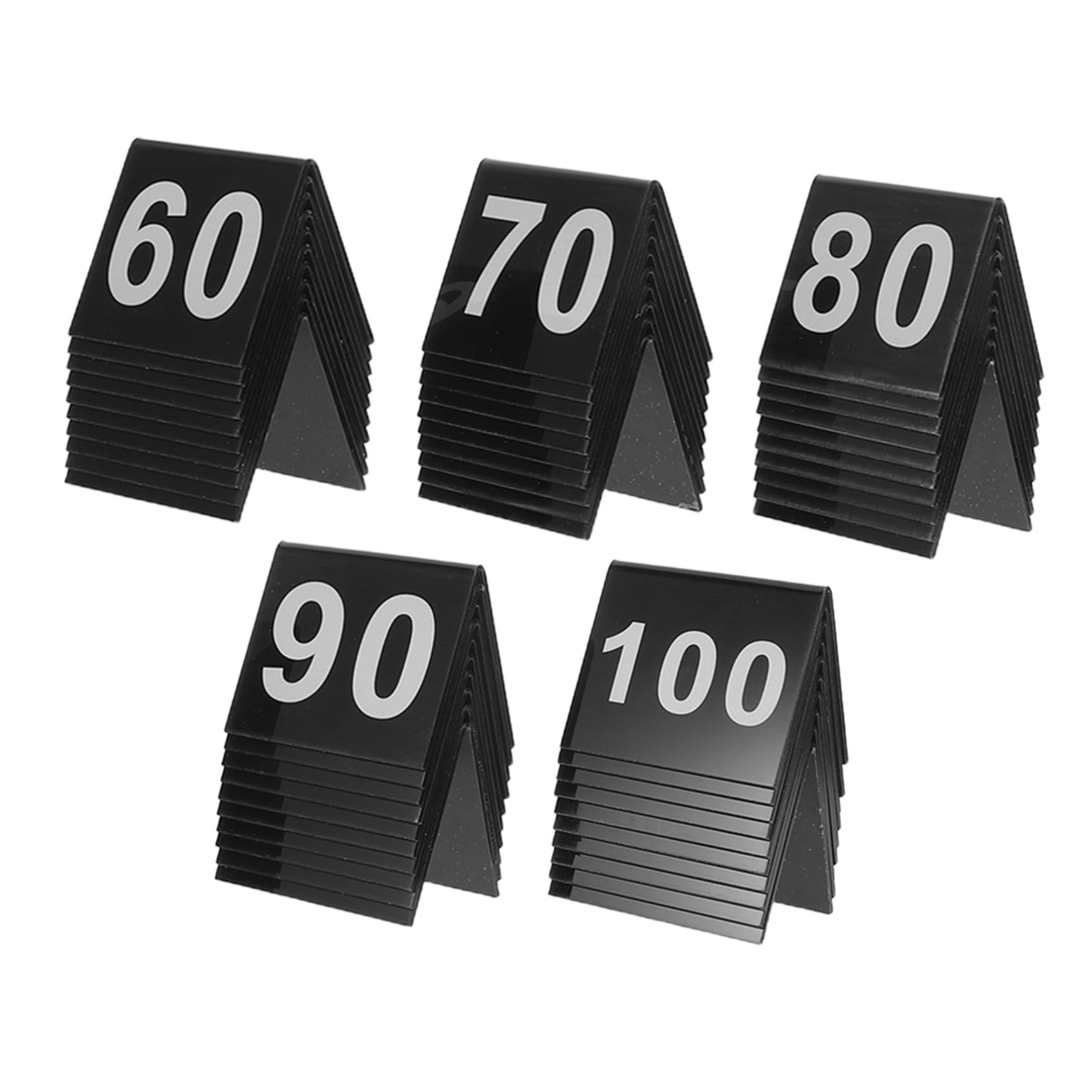 100 Sztuk znak stołu w restauracji Znaki stołu ślubnego uchwyty na numery stołów namiotowych znaki z numerami stołów namiotowych stojaki na stoły namiotowe karty do kawiarni Black