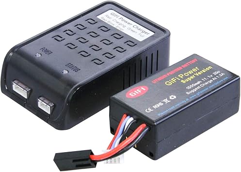 MaximalPowerTM 1500mAh High Capacity Battery & Charger for Parrot AR.Drone 2.0 & 1.0 (Charger + 1 Batt) (Charger + 2 Batt)