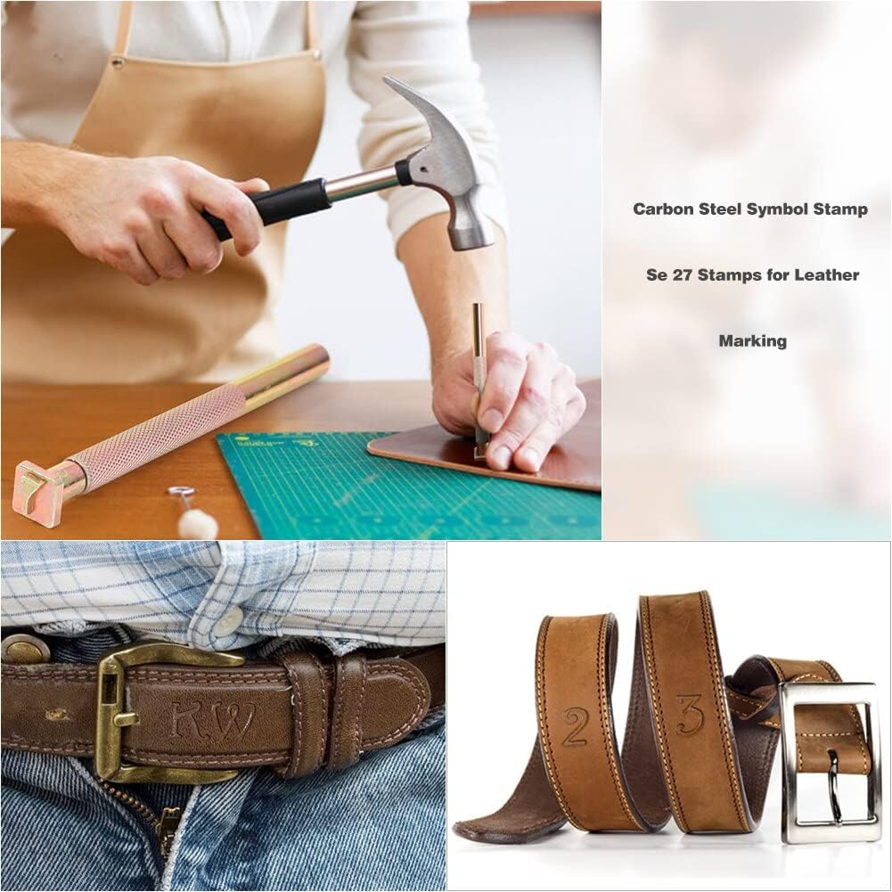 36pcs Metal Alphabet Stamps Carbon Steel Mark Clearly DIY Handicraft Art Wood Leather Copper Punching Stamp Set Tools