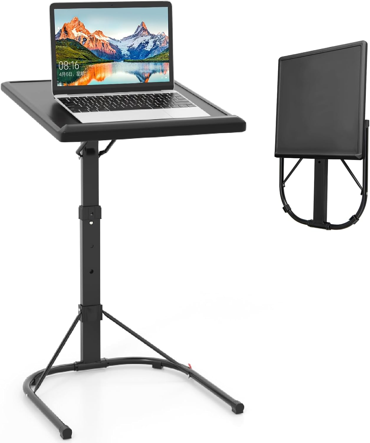 CASART Folding Standing Laptop Desk, Height Adjustable Computer