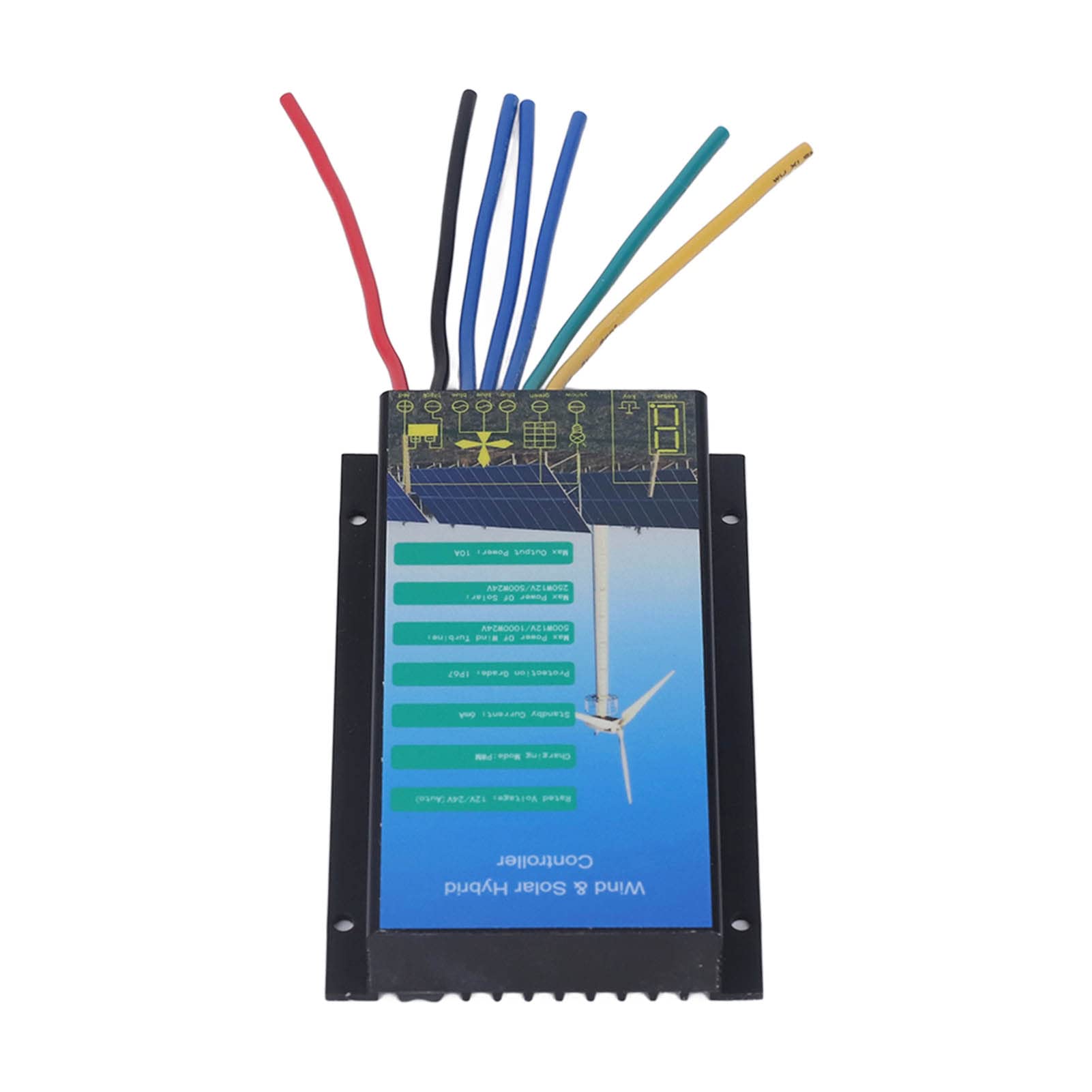 Progettazione durevole efficiente del regolatore ibrido solare solare della tassa per i sistemi di energia rinnovabile 12V 24V