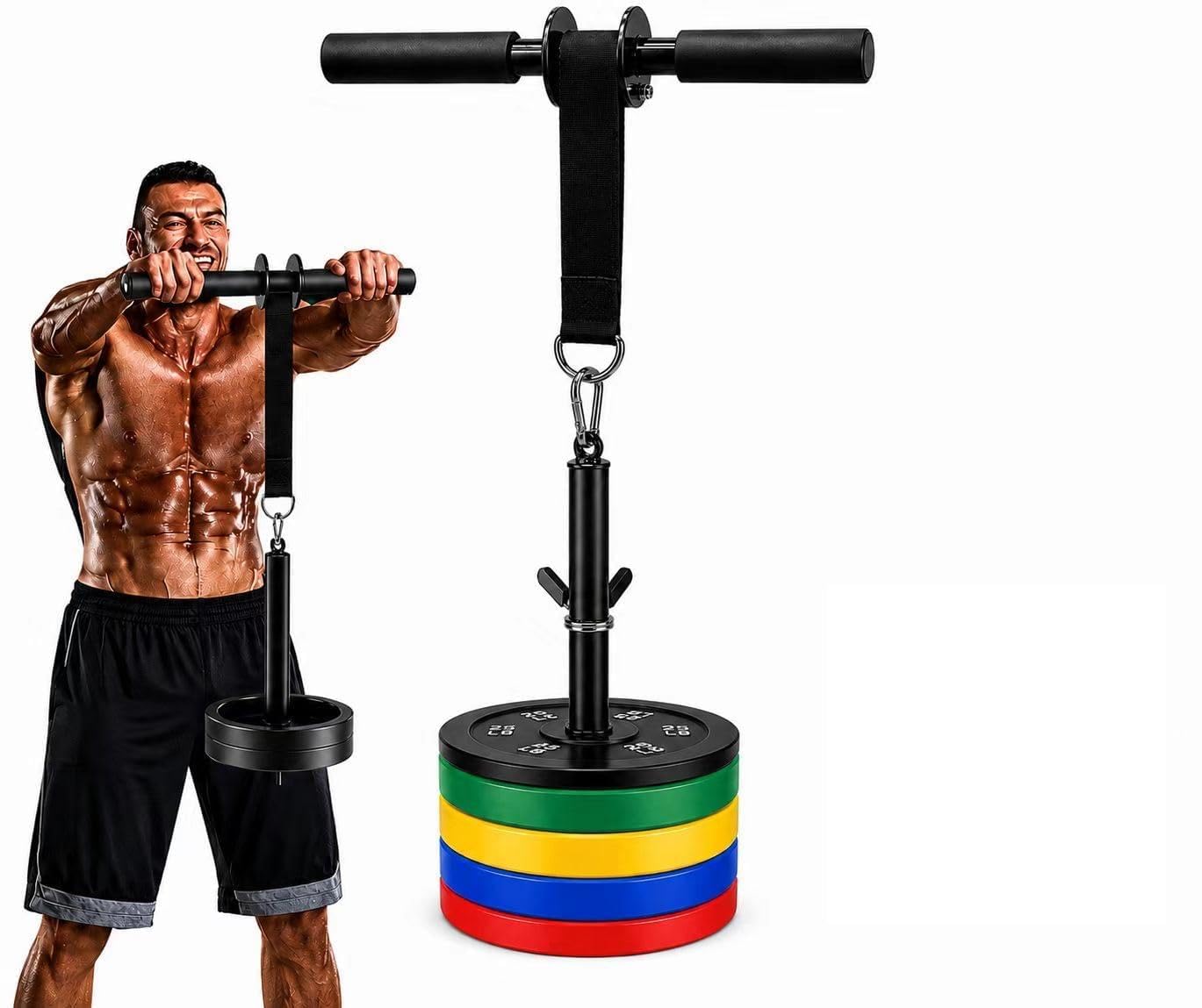 Allenatore con Rullo da Polso per Avambraccio, Esercitatore per Mani E Polsi Massimo 60 kg per L'Allenamento della Forza Muscolare in Palestra, A Casa, All'Aperto, ECC