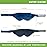 BARMY Weighted Sleep Mask (0.8lb/13oz, 5 Colors) Weighted Eye Mask for Sleeping, Eye Cover That Blocks Out Light to Help Relaxation and Night Sleep, Comfortable Blackout Sleeping Mask, Navy Blue