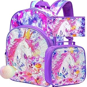 CCJPX Boys and Girls Backpack, 16 Kids Preschool Bookbag and Lunch Box Set