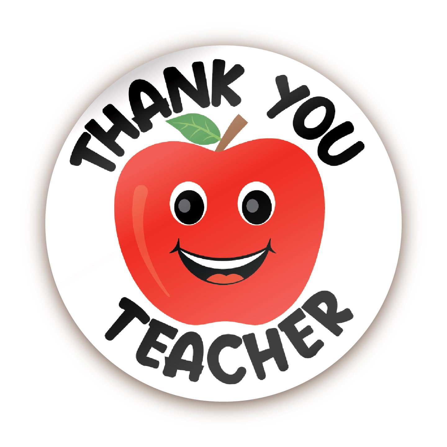 Stone Melon School Reward Stickers 144 Thank You Teacher Apple Smile Stickers 30mm Round Awards Nursery Teachers Parents Children Kids