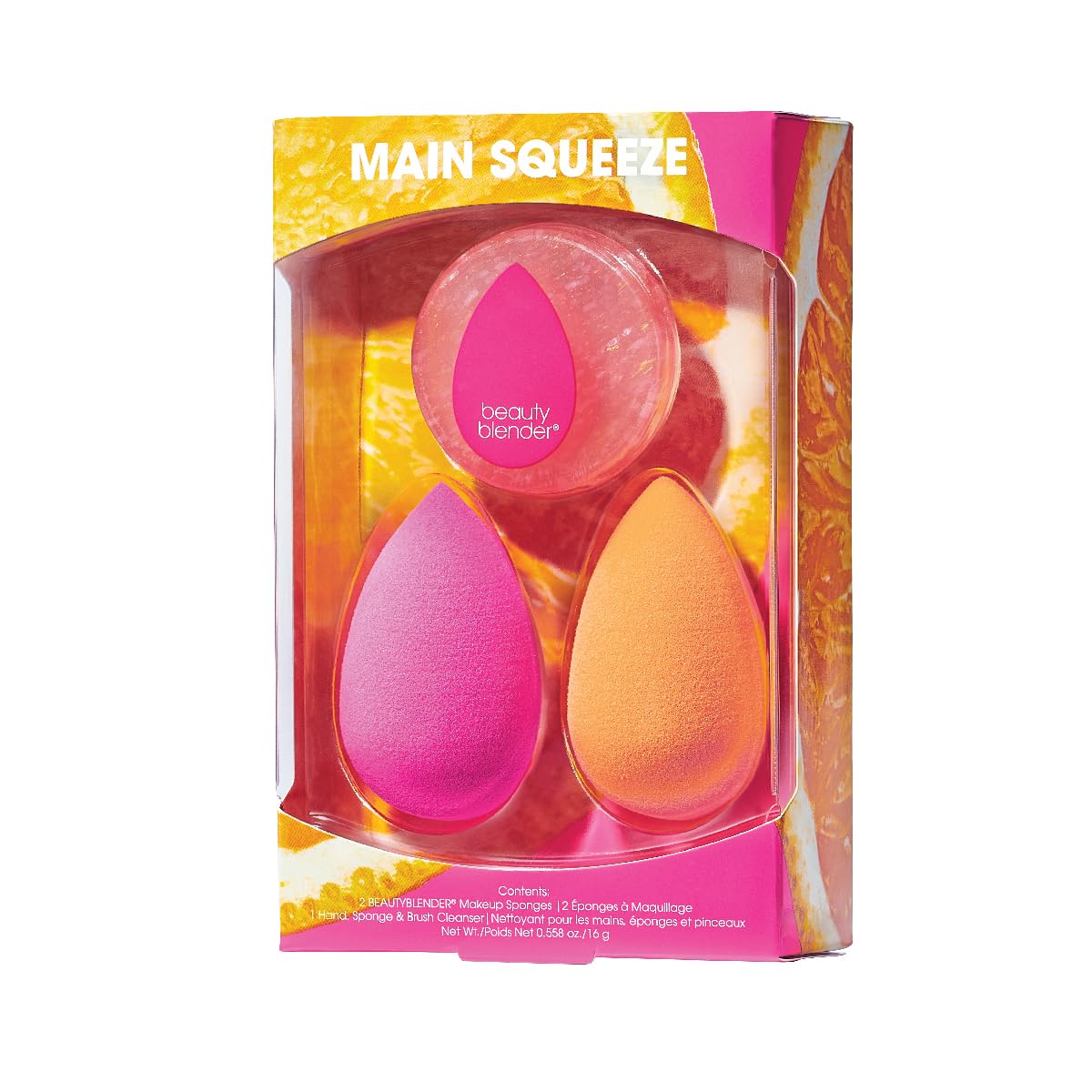 Beautyblender - Main Squeeze Kit - Blend & Cleanse Set Includes 2 Original Beautyblenders & Cleansing Soap for Makeup Application & Cleaning – Perfect Beautyblender Kit for Flawless Blending