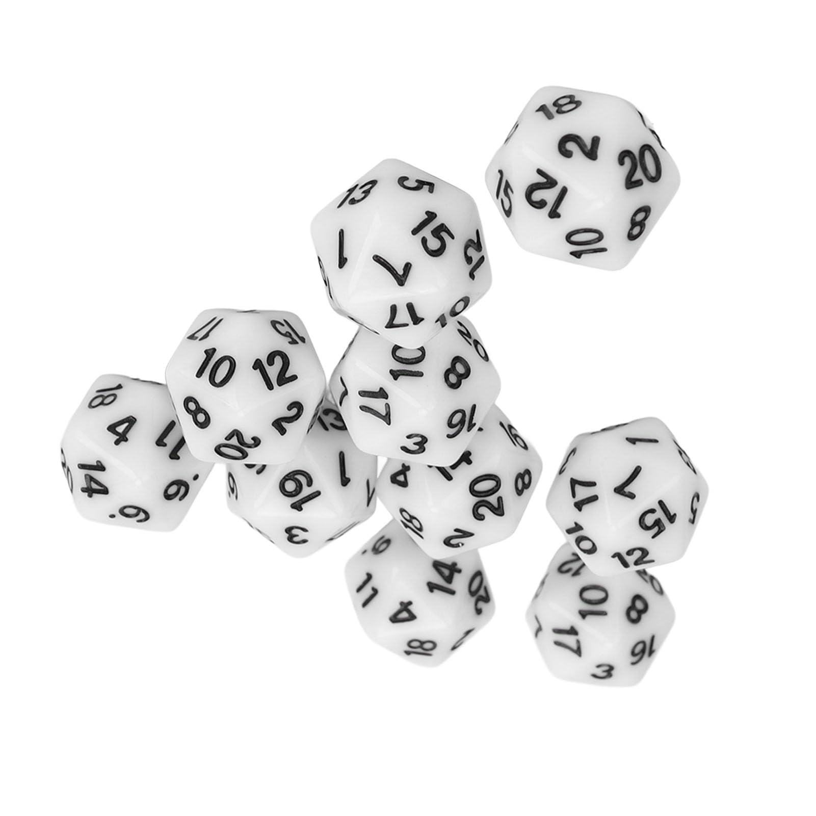 Set De 21 Dés Polyédriques 12 Faces + Sac - Pour Jeux De Rôle (D&D), Jeux De Société, Maths, Soirées Entre Amis - 13