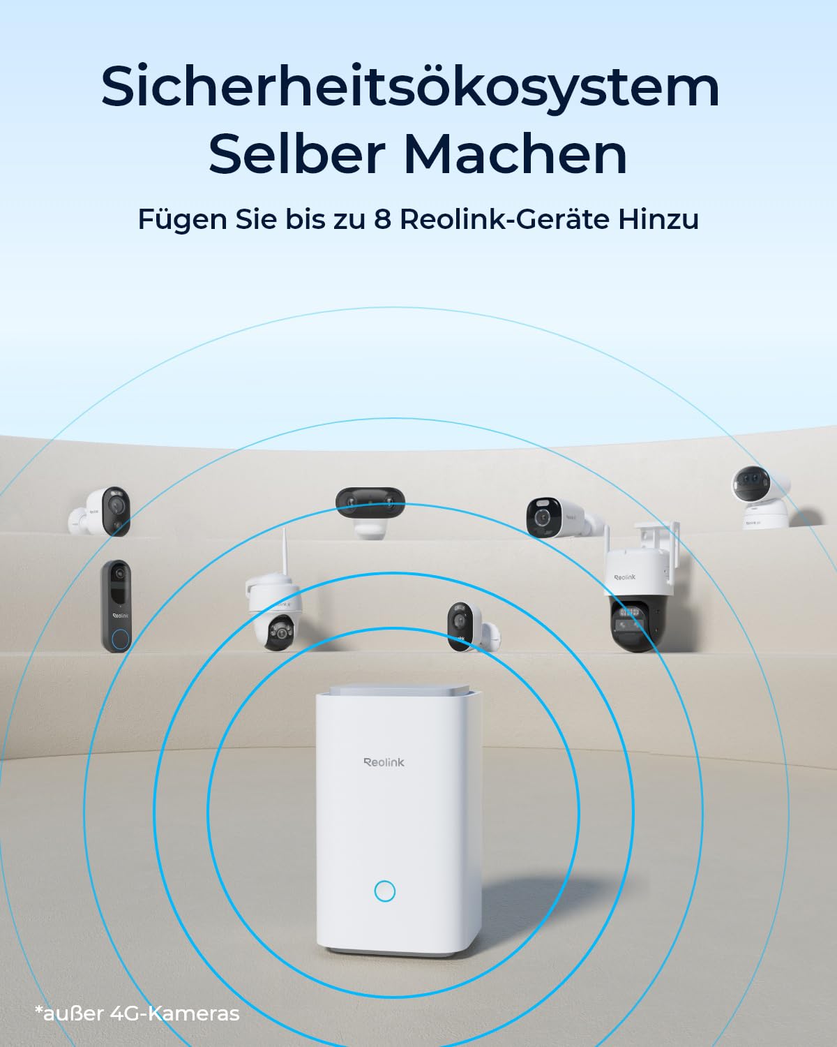 Reolink 4K Solar Überwachungskamera Aussen Akku Set, 20000mAh Akku, Auto-Tracking, ColorX-Nachtsicht, WLAN Kamera Outdoor mit WiFi 6, Lokaler Speicher, Ohne ABO-Gebühren, 2×Atlas PT Ultra mit Home Hub