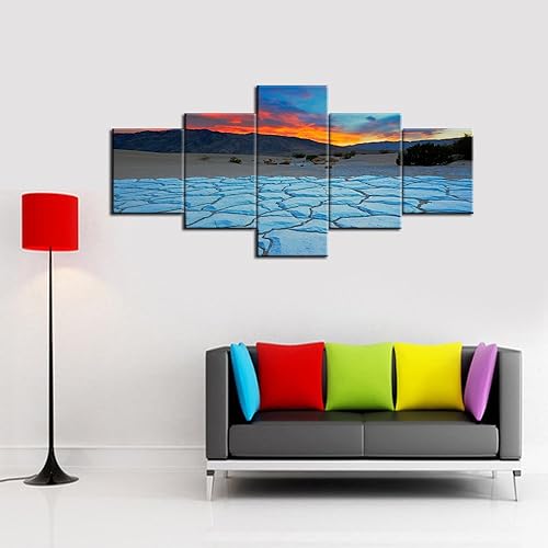 Vista 244 de Paisaje de 5 piezas pintura sobre lienzo