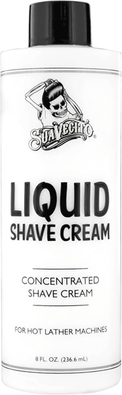 Suavecito Liquid Shave Cream 8 oz. Men's Shaving Professional Product For Machine Use Only