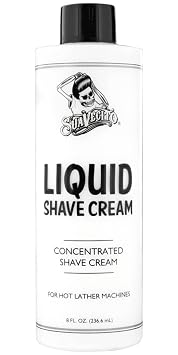 Suavecito Liquid Shave Cream 8 oz. Mens Shaving Professional Product For Machine Use Only