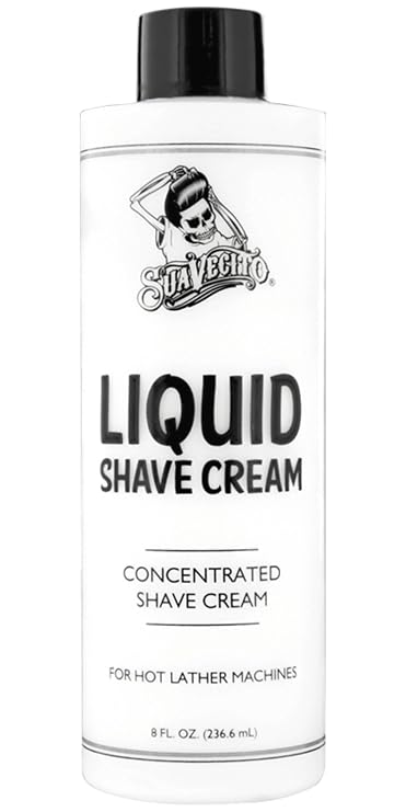 Suavecito Liquid Shave Cream 8 oz. Men's Shaving Professional Product For Machine Use Only