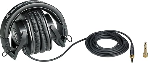 Audio-Technica M30x Professional Monitor Headphones Black - 3