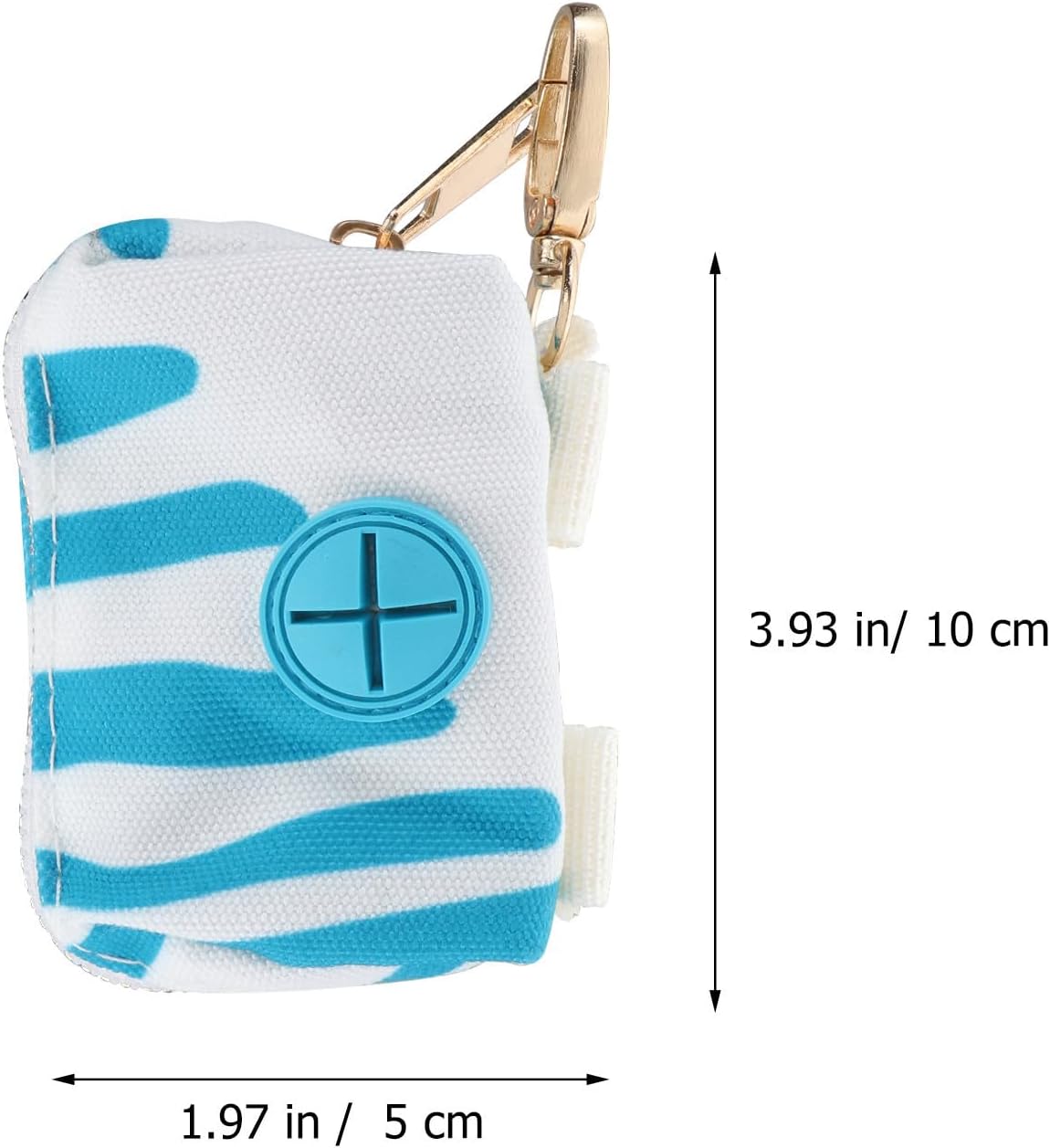 Pet Dog Waste Bag Dispenser Pouch Made of Sturdy Oxford Cloth, Easy to Attach and Secure Attachment, for Outdoor Walking, Running, or Attaching to Harness or Running Belt image 2