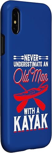 Miniatura 9 de iPhone 11 nunca subestimes a un anciano con un kayak - divertido estuche de kayak