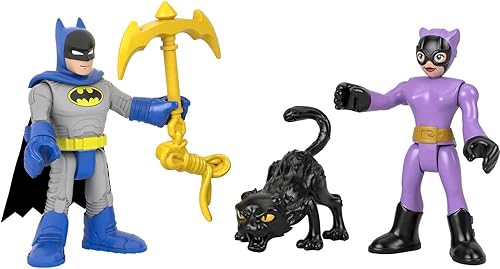 Miniatura 3 de Fisher-Price Imaginext DC Super Friends Batman & Catwoman - Juego de figuras para niños preescolares de 3 a 8 años