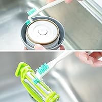 Vista 4 de Cepillos de limpieza pequeños para limpieza del hogar Detalle profundo Kit de herramientas de limpieza de hendiduras Cepillo limpiador pequeño