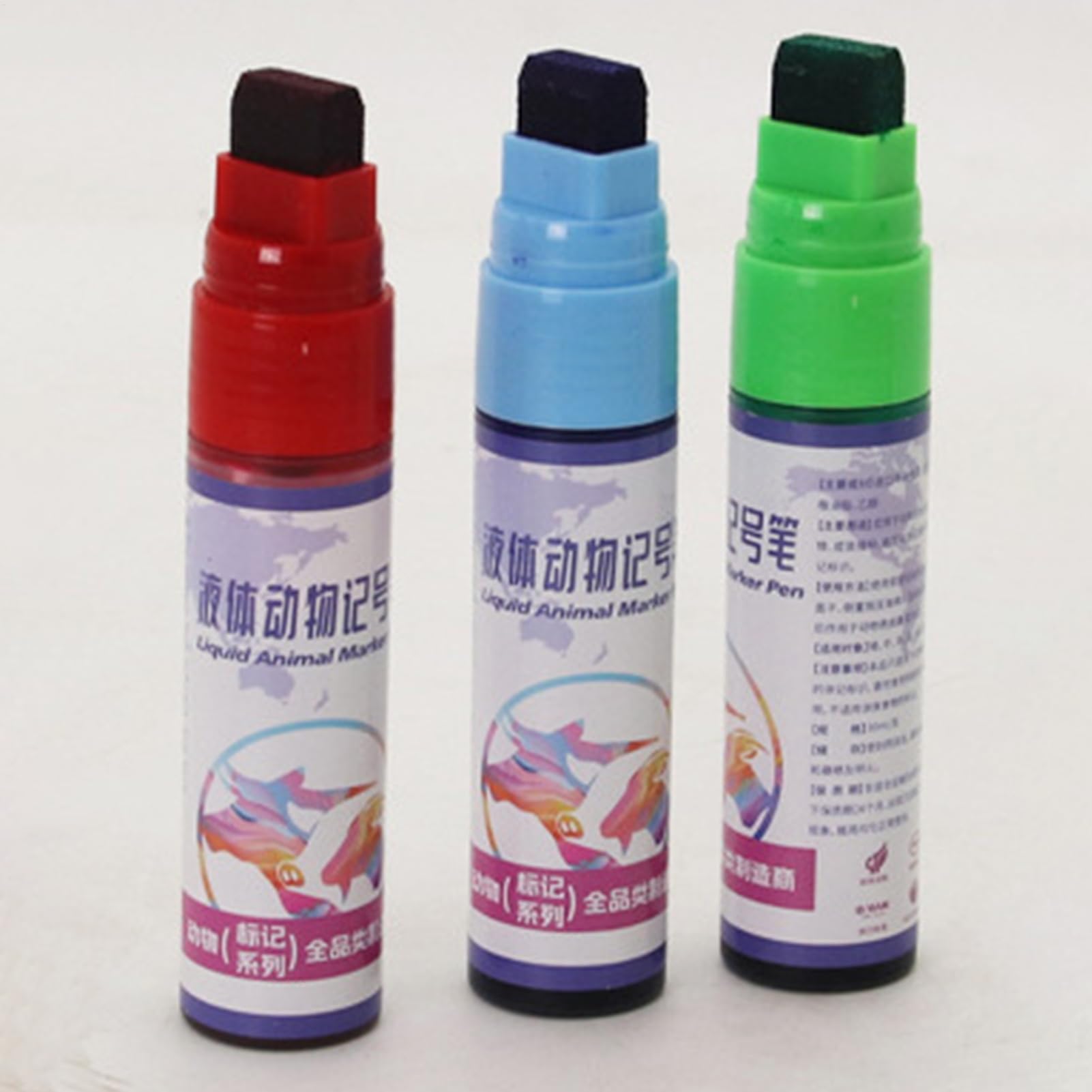Peinture de Marquage pour Bétail,Lot De 3 Crayons D'Identification Pour Animaux,Crayons de Marquage pour Ovins - pour Bovins, Ovins, Caprins et l'Agriculture