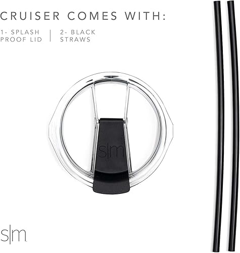 Miniatura 3 de Simple Modern Taza de viaje aislada con licencia oficial de la NHL Boston Bruins de 30 onzas con tapa abatible y popote