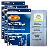 EnviroCare Replacement Micro Filtration Vacuum Cleaner Dust Bags made to fit Sanyo Uprights Type PU-1, 9 bags
