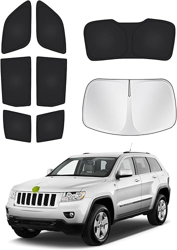 Miniatura 51 de Parasoles para parabrisas de automóvil, cubierta para ventana lateral y trasera, protección de privacidad, mantiene el vehículo fresco, color negro