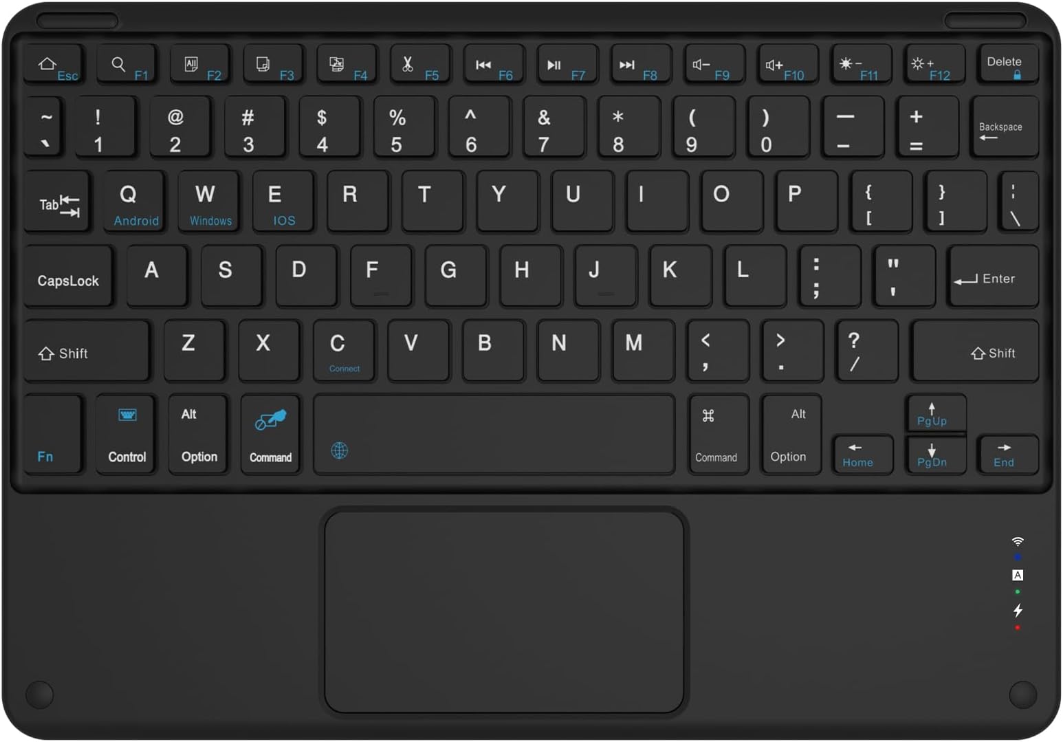 Amazon.co.jp: Saikou ワイヤレス ipad キーボード bluetooth タッチパッド付き 無線 日本語配列 ipad ...