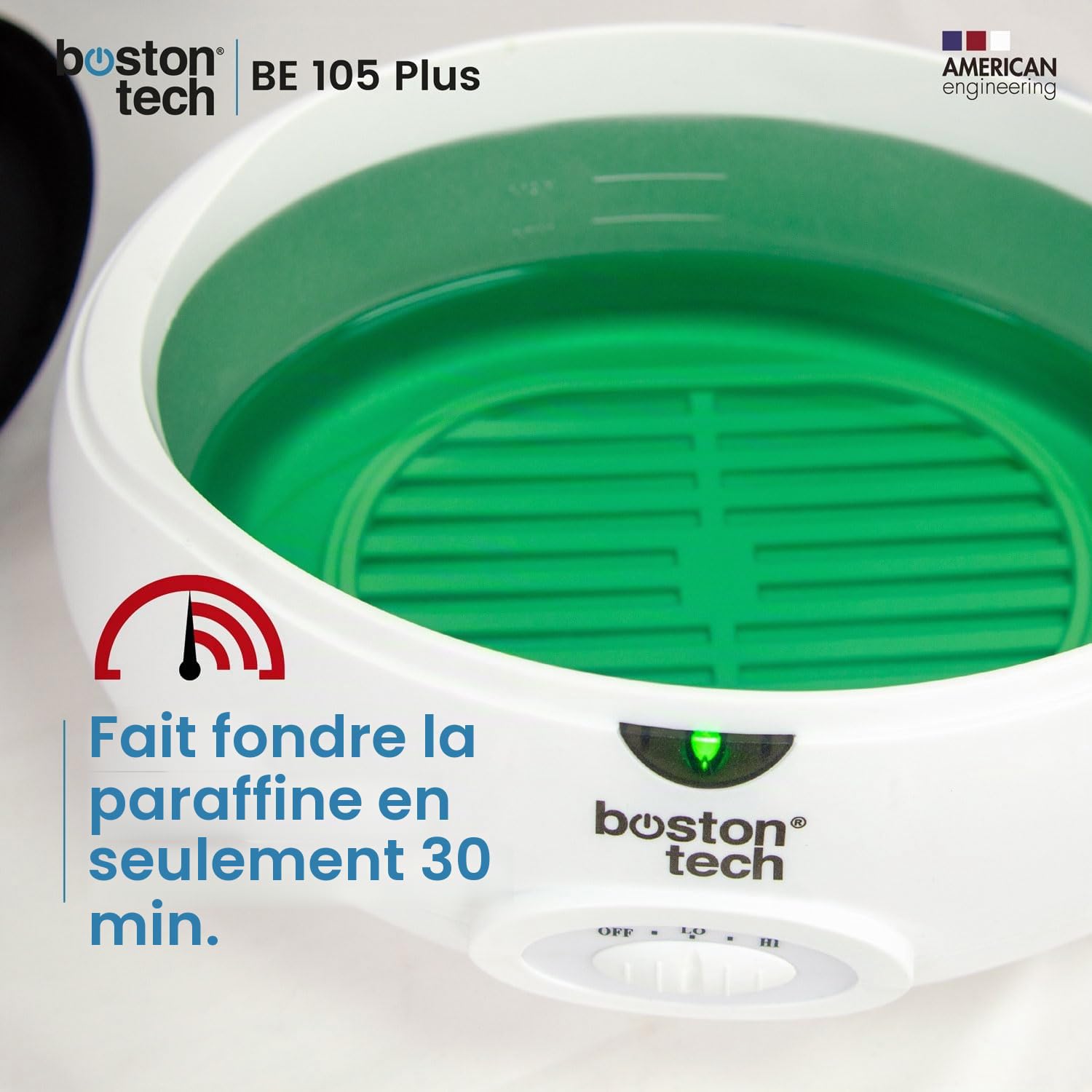 Boston Tech Bain de Paraffine 3 L Appareil à Paraffine pour Douleurs Musculaires Arthrose Usage Personnel Professionnel